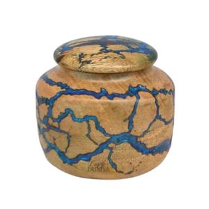 Caja de urna de mascota en forma de lágrima de madera de lujo con grabado personalizado, urna de cremación para cenizas de perro y gato, recuerdo conmemorativo ecológico - Product Image 1