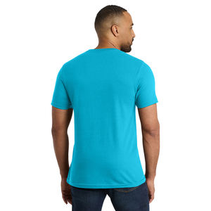 T-shirt uni à col rond en coton pour homme Couture durable T-shirt décontracté pour homme Personnalisation de la marque Vente en gros directe d'usine - Product Image 5