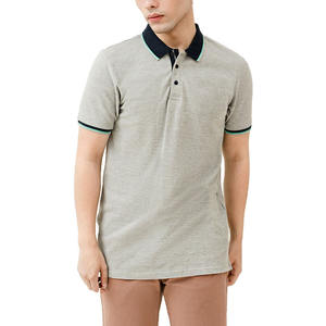 Polo informal de manga corta de estilo clásico de alta calidad para hombre, estampado sólido, etiqueta privada personalizable, logotipo personalizado - Product Image 5