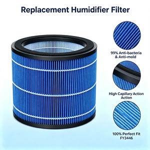 Filtro de Repuesto para Humidificador FY3446/30, Compatible con <span class=keywords><strong>Philips</strong></span> Serie <span class=keywords><strong>2000</strong></span> 3000, HU2716, HU2718, HU3916, HU3918, Evaporativo, Antibacteriano - Product Image 1