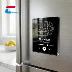 การ์ด NFC อะคริลิคแบบกำหนดเอง ขนาด 50 มม. รูปทรงสี่เหลี่ยม แม่เหล็กติดตู้เย็น NFC แม่เหล็กติดตู้เย็นรูปภาพ NFC แม่เหล็กติดตู้เย็นแบบส่วนตัว - Product Image 2