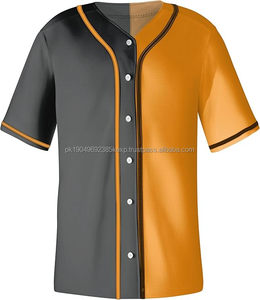Custom Baseball Jersey Blank Plain Wholesale Embroidery Club <b>Men's</b> Softball <b>Shirts</b> Baseball Jersey - Product Image 5
