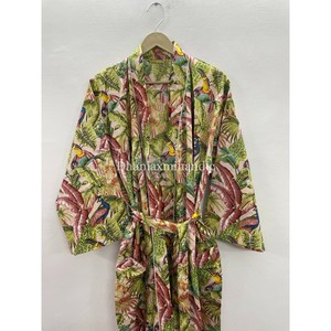 ชุดกิโมโนผ้าฝ้าย100% สำหรับเพื่อนเจ้าสาว, เสื้อคลุมอาบน้ำสไตล์ฮิปปี้ทำมือสำหรับผู้หญิงชุดนอนใช้ได้ทั้งชายและหญิง - Product Image 5