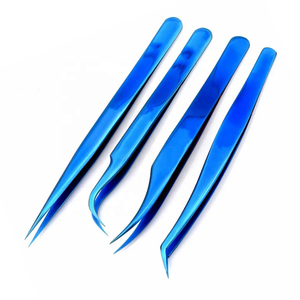 Pinzas de pestañas puntiagudas de acero inoxidable personalizables profesionales de alta calidad, extensión de pestañas duraderas y fáciles de usar, belleza falsa - Product Image 3