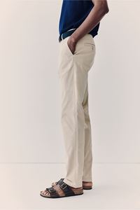 Pantalones chinos de algodón 100% para hombre, transpirables, ajustados, de longitud Regular, cintura elástica, pantalones de moda de marca personalizables OEM ODM - Product Image 4