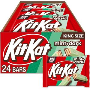 <b>KIT</b> KAT DUOS Dark Chocolate Mint Wafer King Size, Candy Bars, 3 oz (24 Count) - Product Image 1