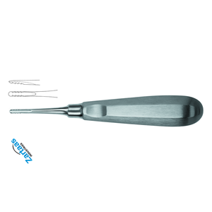 Elevador de Raíces Lindo-Levian de Acero Inoxidable de Alta Calidad, Figura 1, Ancho 3.0 mm, Fabricante de Instrumentos Dentales - Product Image 4