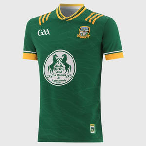 GAA Premium Soccer Wear 100% poliéster manga corta jugadores conjunto alto rendimiento diseño sólido Jersey con frente servicio OEM - Product Image 1