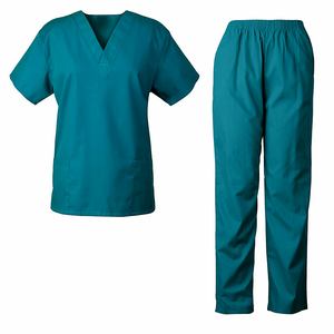 2025 dernière conception femmes élégant médical gommages soins infirmiers uniformes pas cher prix Spandex Polyester plaine hôpital uniformes gommages - Product Image 1