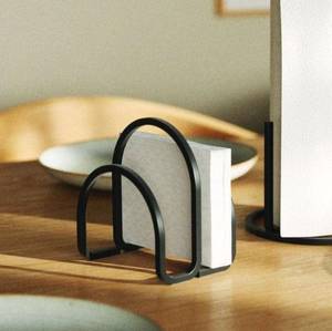 Modern Luxury Handmade Heavy Duty Metal Napkin Holder Stand <b>Black</b> Display Stands for Kitchen Restaurant - Product Image 3