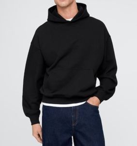 Sudadera con Capucha Unisex de Algodón de Color Sólido Informal para Otoño e Invierno, 300 g/m², Impresión Bajo Demanda al por Mayor, con Logotipo Personalizado - Product Image 4