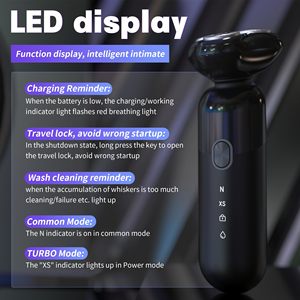 Rasoir Électrique Rechargeable Sans Fil pour Hommes, Tête Magnétique 4D, Moteur Puissant, Utilisation Humide et Sèche, Étanche IPX7 pour le Visage et les Véhicules Récréatifs - Product Image 1