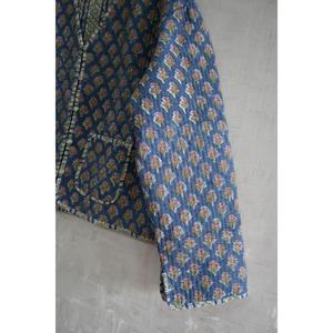 Chaqueta Acolchada de Algodón con Estampado Floral Tejido a Mano, Cálida, Ligera, Reversible, Ecológica, Étnica, para Invierno - Product Image 3