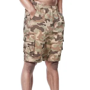 Men's Cargo <b>Shorts</b> Oversized Summer Outdoor Jogging <b>Sweatpants</b> Elastic Mid 100% Cotton Trendy Multi-Pockets Large Size Clothes - Product Image 6