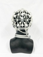 Greentek Sponge EEG Capuchons d'électrode en filet sans gel pour Neurofeedback 20 canaux