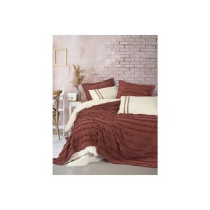 Cotton Box Limited Rolf Cinnamon <b>Bedspread</b> and Duvet Cover <b>Set</b> Solid Pattern for Home Use - Product Image 1