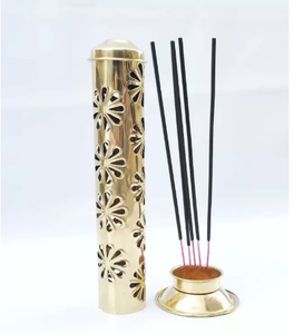 หัตถกรรมทองเหลืองที่วางธูปเป็นมิตรกับสิ่งแวดล้อมป้องกันกลิ่นงานฝีมือประณีตสำหรับการปฏิบัติทางจิตวิญญาณ - Product Image 1