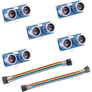 ELEGOO - Módulo de Sensor de Distancia Ultrasónico HC-SR04 de 5 V CC, Compatible con UNO MEGA R3 Nano Robot XBee ZigBee, 5 Unidades - Product Image 2
