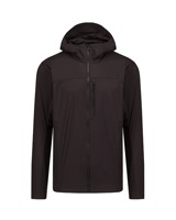 Vestes universitaires pour hommes en nylon tissé enduit, épaisseur standard, avec coque en polyester, col montant, coupe-vent, respirantes, à capuche, logo frontal