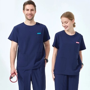 Uniformes de Hospital Personalizados al por Mayor, Conjuntos de Uniformes Médicos, Uniformes Quirúrgicos de Manga Larga a la Moda para Enfermeras, Uniformes Quirúrgicos Unisex de Poliéster/Algodón - Product Image 3