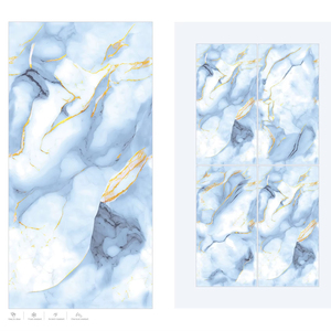 600x1200mm Golden Lilies Parquet Carreaux de porcelaine pour la décoration de la maison Pierre frittée Polie Glacée Dalle Lustre Brillant - Product Image 1