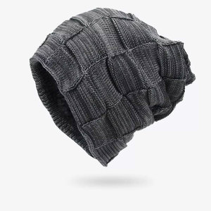 Bonnet en tricot d'hiver de qualité supérieure, doux, chaud, extensible, unisexe, décontracté, pour l'extérieur, bonnet épais en tricot côtelé - Product Image 5