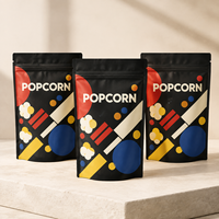 Sacs à Popcorn Personnalisés avec Logo, Fabricant d'Emballages Doypack Haute Barrière