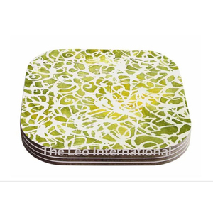 With Steel Frame Round Shape Tea Black <b>Coasters</b> <b>Sets</b> of 6 Black Finished Fancy Home Decorative <b>Coasters</b> - Product Image 6