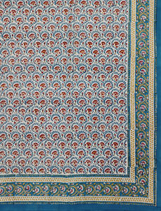 <b>Double</b> <b>Bed</b> Hand Block Cotton Printed Bedsheet <b>For</b> Home, Hotel & Fancy Purposes - Product Image 2