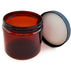 ขวดพลาสติกสำหรับสัตว์เลี้ยงสีน้ำตาลฝ้ามีฝาปิดความจุ4ออนซ์กระปุกใส่ครีมขัดผิวผลิตในเวียดนาม - Product Image 1