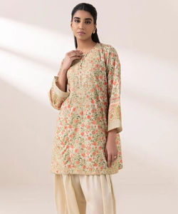 Estilo de manga larga Kurtis mujer Casual último transpirable Kameez para adultos recién llegados Kurti Kameez para damas personalizado - Product Image 1