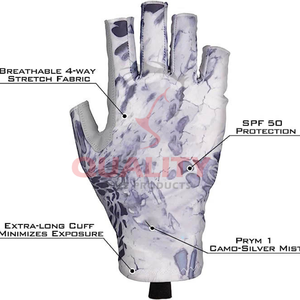 Guantes de pesca de dedo completo duraderos con agarre reforzado de carcasa impermeable y forro térmico para clima frío y condiciones húmedas - Product Image 6