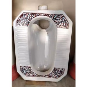 Placard à eau en céramique à profondeur moyenne de couleur de concepteur, casserole accroupie-articles sanitaires abordables produits de toilettes par le fabricant - Product Image 6