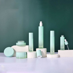 Nhà Sản Xuất Màu Xi Lanh Chai Thủy Tinh Cho Mặt Trăng Xương Rồng Nước Và Kem Dưỡng Da Thiết Lập Một Chăm Sóc Da Và Giữ Ẩm Bộ - Product Image 5