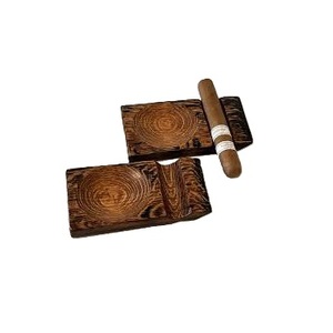 Juego de Cenicero de madera de 3 bandejas hecho a mano de lujo con diseños clásicos personalizados - Product Image 5
