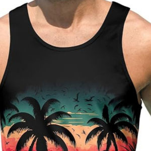 Dernier modèle de débardeur de sport pour homme, ajusté et sublimé, nouveau débardeur de fitness imprimé sur mesure - Product Image 5