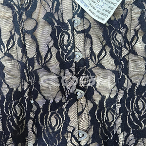 Corsé de malla negra con satén y varillas de acero, estilo overbust, proveedor de moda de Pakistán (OEM/ODM) - Product Image 5