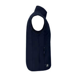 Vente en gros Veste softshell noire en polyester pour homme Gilet d'hiver en polaire personnalisé avec fonction imperméable Gilet utilitaire coupe-vent - Product Image 3