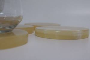 จานรองแก้วลายใบไม้เรซินธรรมชาติแบบคลาสสิกเป็นมิตรกับสิ่งแวดล้อม-Luxe - Product Image 4