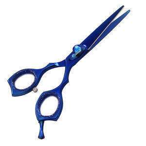 Haute qualité 5.5 pouces bleu coiffure rasoir cisailles J2 Salon utiliser barbier coupe de cheveux ciseaux - Product Image 1