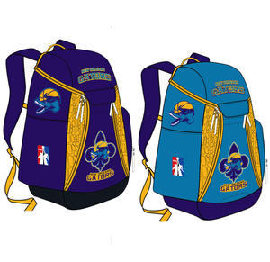 Sac à dos d'équipe décontracté léger personnalisé par sublimation pour les équipes sportives, les voyages scolaires, sac en velours côtelé avec logo OEM SSB-0141 - Product Image 6