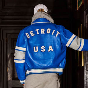 100% แจ็คเก็ตหนัง Avirex สำหรับผู้ชายปรับแต่งได้ไซส์ใหญ่พิเศษมีซิปรูดดีไซน์แฟชั่นใหม่ - Product Image 6