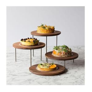 Support à gâteau en bois pour la décoration de la maison et de la cuisine, support élégant pour la présentation de desserts pour les fêtes, les mariages, les boulangeries, vente en gros - Product Image 5