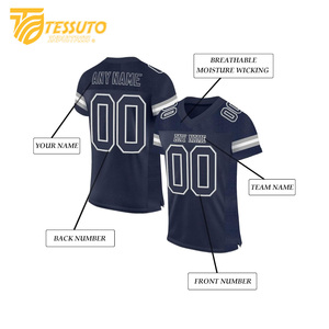 Ropa deportiva con estampado completo, camisetas de fútbol clásicas Vintage, camiseta de fútbol personalizada con cuello en V, camiseta de fútbol para hombre - Product Image 6