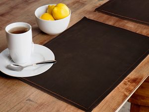 Salvamanteles Rectangular Ecológico de Cuero para Mesa de Comedor, Aislante de Calor, Hecho a Mano, Bajo Costo - Product Image 4