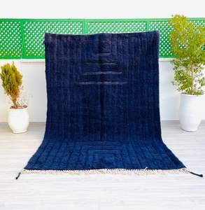 Tapis Beni Ourain marocain en laine de luxe noué à la main Tapis Design brodé de style indien Lavable Intérieur Extérieur Utilisation par ITHL - Product Image 5