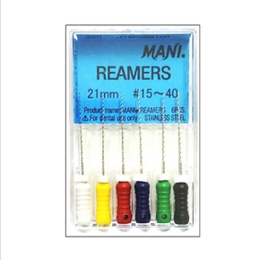 Meilleure vente Instrument d'endodontie Mani Reamer 25Mm #20 pour le nettoyage et la mise en forme des canaux radiculaires .. - Product Image 2