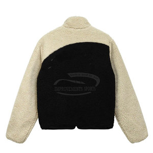 Chất Lượng Cao Áo Giản Dị Biểu Tượng Tùy Chỉnh Người Đàn Ông Lông Cừu Mùa Đông Quý Zip Sherpa Áo Thun Người Đàn Ông 100% Lông Cừu Hooded - Product Image 2