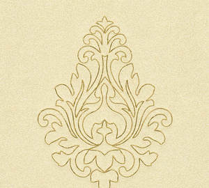 Panneaux de papier peint damassé exclusifs fabriqués en Allemagne, tissu non tissé de qualité supérieure en or jaune, 3,20 m x 0,70 m, panneau décoratif pour chambre à coucher - Product Image 3