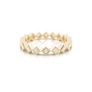 Anillo de diamante de eternidad completa, diseño minimalista de 0,40 quilates, diamantes cultivados en laboratorio para funciones étnicas - Product Image 1